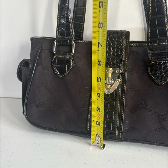 Vintage Chaps 90s Shoulder Bag Equestrian Horsebit Y2K EUC - Picture 9 of 11